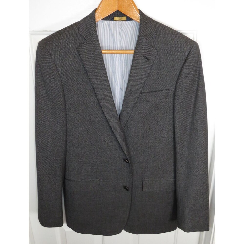 Brooks Brothers Explorer Regent Fit Gray Birdseye Blazer Jacket 40 L